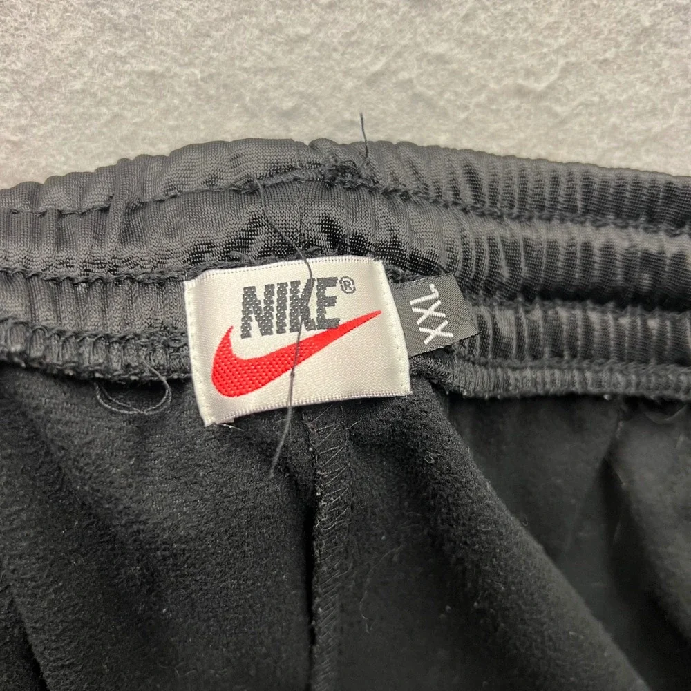 Nike Track Pants‎ Mens XXL Black White Stripe Zip Leg Athletic Warm Up 1482
